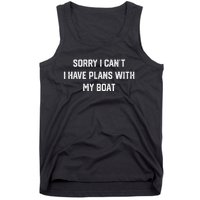 I Have Plans With My Boat Funny Boating Excuses Vintage Tank Top