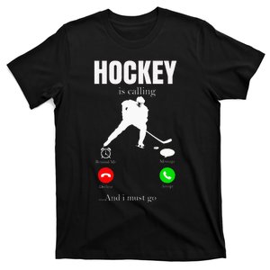 Ice Hockey Puck Hockey Player Player T-Shirt