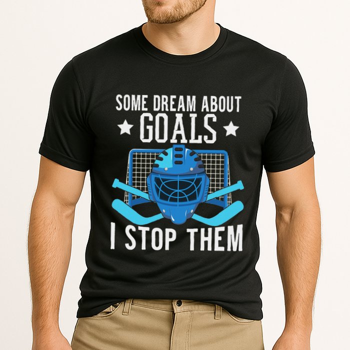 Ice Hockey Player Ice Hockey Goalie Cooling Performance Crew T-Shirt