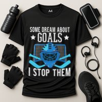 Ice Hockey Player Ice Hockey Goalie Cooling Performance Crew T-Shirt