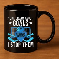 Ice Hockey Player Ice Hockey Goalie 11oz C Handle Ceramic Mug