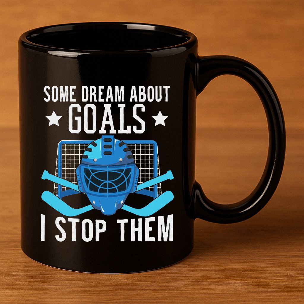 Ice Hockey Player Ice Hockey Goalie 11oz C Handle Ceramic Mug