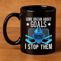 Ice Hockey Player Ice Hockey Goalie 11oz C Handle Ceramic Mug