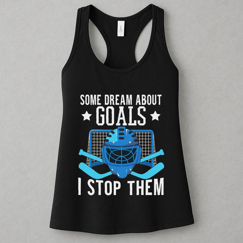 Ice Hockey Player Ice Hockey Goalie Womens Tank Top