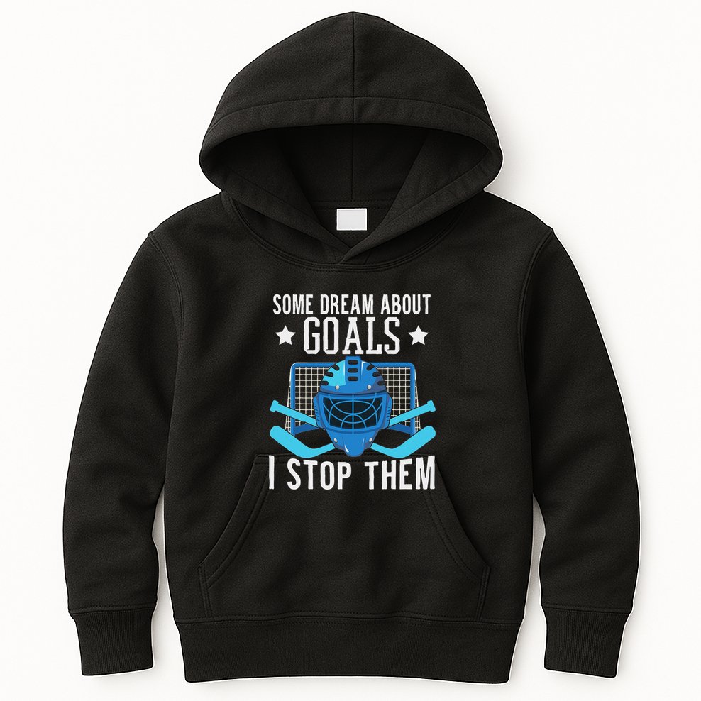 Ice Hockey Player Ice Hockey Goalie Kids Hoodie