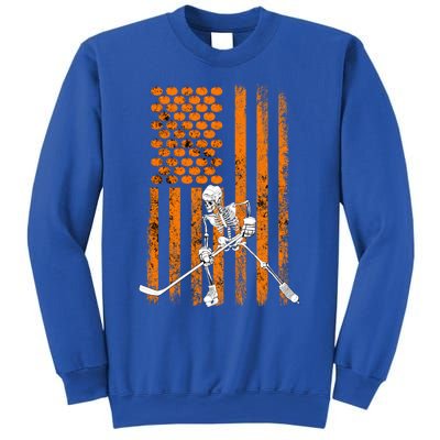 Ice Hockey Player Fan Gift Skeleton Halloween Gift Cute Gift Sweatshirt