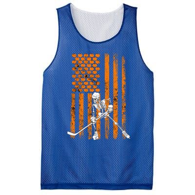 Ice Hockey Player Fan Gift Skeleton Halloween Gift Cute Gift Mesh Reversible Basketball Jersey Tank