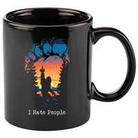 I Hate People Bigfoot Footprint 11oz C Handle Ceramic Mug