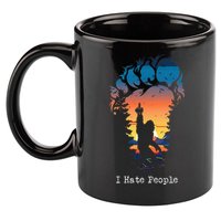 I Hate People Bigfoot Footprint 11oz C Handle Ceramic Mug