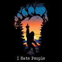 I Hate People Bigfoot Footprint Baby Bodysuit