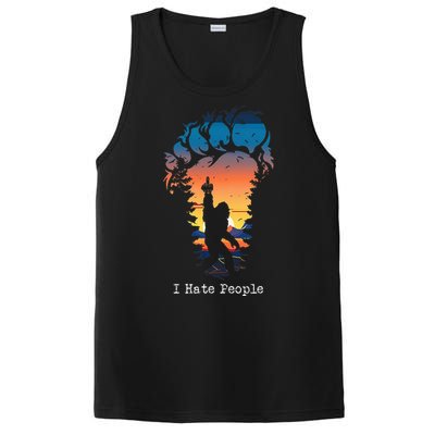 I Hate People Bigfoot Footprint PosiCharge Competitor Tank