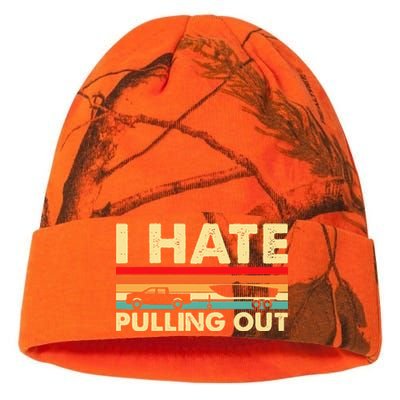 I Hate Pulling Out Retro Boating Boat Captain Kati Licensed 12" Camo Beanie