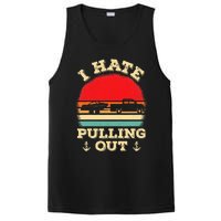 I Hate Pulling Out Retro Boating Boat Captain PosiCharge Competitor Tank