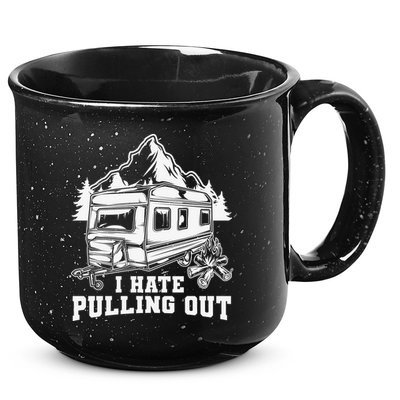 I Hate Pulling Out Funny Camping Vintage Retro 15oz Campfire Ceramic Mug