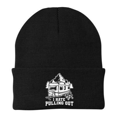 I Hate Pulling Out Funny Camping Vintage Retro Beanie