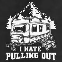 I Hate Pulling Out Funny Camping Vintage Retro Golf Towel