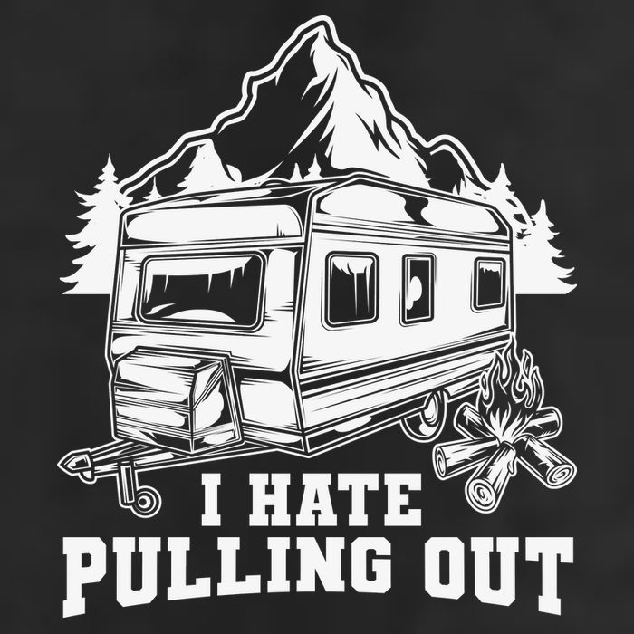 I Hate Pulling Out Funny Camping Vintage Retro Golf Towel