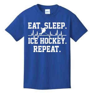 Ice Hockey Player Heartbeat Cute Gift Kids T-Shirt