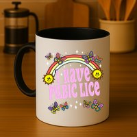 I Have Pubic Lice Funny Retro Offensive Inappropriate Meme Mug