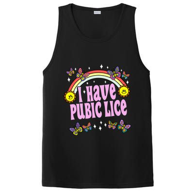 I Have Pubic Lice Funny Retro Offensive Inappropriate Meme PosiCharge Competitor Tank