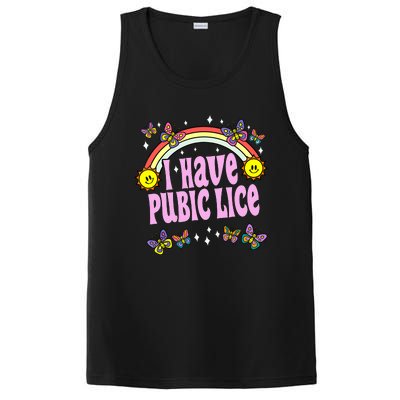 I Have Pubic Lice Funny Retro Offensive Inappropriate Meme PosiCharge Competitor Tank