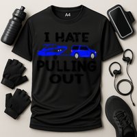 I Hate Pulling Out Retro Boating Boat Captain Gift Cooling Performance Crew T-Shirt