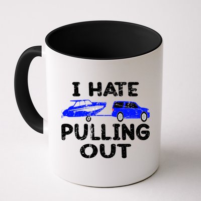 I Hate Pulling Out Retro Boating Boat Captain Gift Mug