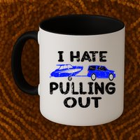 I Hate Pulling Out Retro Boating Boat Captain Gift Mug