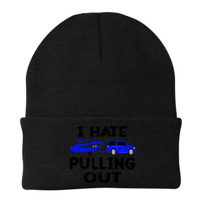 I Hate Pulling Out Retro Boating Boat Captain Gift Beanie