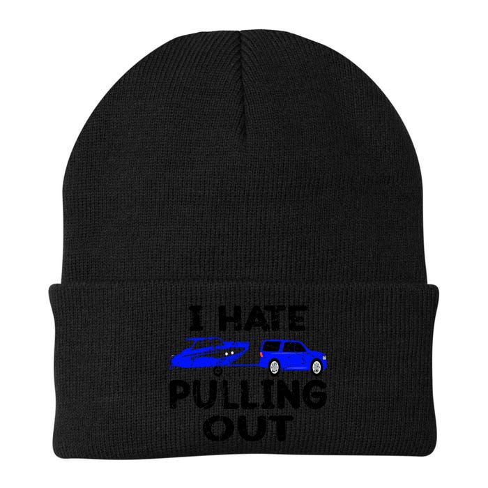I Hate Pulling Out Retro Boating Boat Captain Gift Beanie