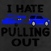 I Hate Pulling Out Retro Boating Boat Captain Gift Golf Towel