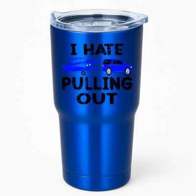 I Hate Pulling Out Retro Boating Boat Captain Gift Tumbler