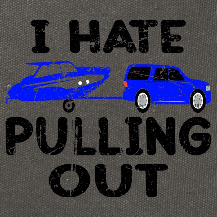 I Hate Pulling Out Retro Boating Boat Captain Gift Cotton Canvas Backpack
