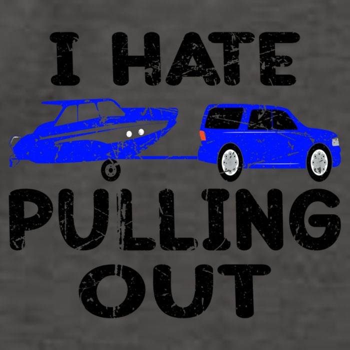I Hate Pulling Out Retro Boating Boat Captain Gift Vector Backpack
