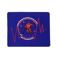 Ice Hockey Player Heartbeat Winter Sport Gift Mousepad