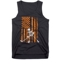 Ice Hockey Player Fan Gift Skeleton Halloween Boy Tank Top