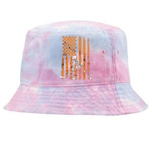 Ice Hockey Player Fan Gift Skeleton Halloween Boy Tie-Dyed Bucket Hat