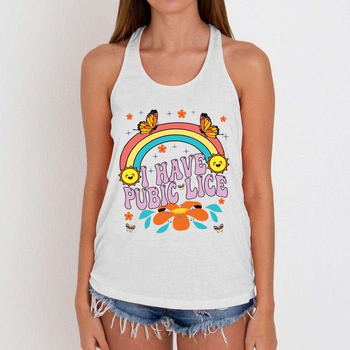 I Have Pubic Lice Women's Knotted Racerback Tank