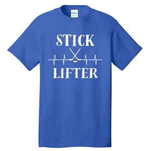 Ice Hockey Player Hockey Lover Stick Lifter Hockey Heartbeat Great Gift Tall T-Shirt