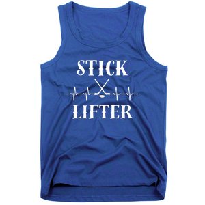 Ice Hockey Player Hockey Lover Stick Lifter Hockey Heartbeat Great Gift Tank Top