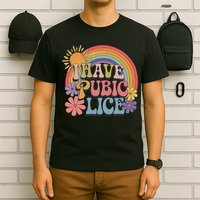 I Have Pubic Lice Funny Retro Offensive Inappropriate Meme T-Shirt
