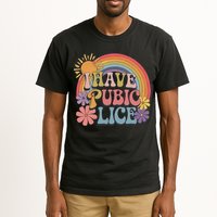 I Have Pubic Lice Funny Retro Offensive Inappropriate Meme Tall T-Shirt
