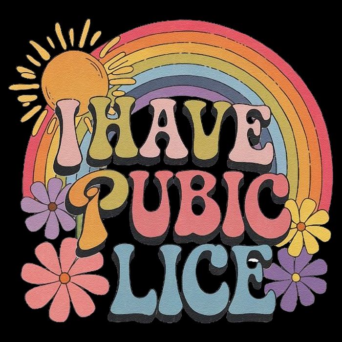 I Have Pubic Lice Funny Retro Offensive Inappropriate Meme Bucket Hat