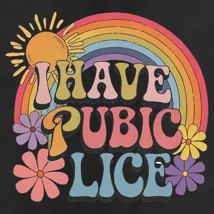 I Have Pubic Lice Funny Retro Offensive Inappropriate Meme Tumbler