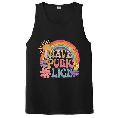 I Have Pubic Lice Funny Retro Offensive Inappropriate Meme PosiCharge Competitor Tank