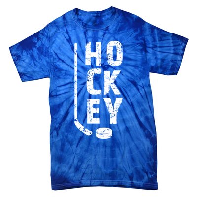 Ice Hockey Player Gift Tie-Dye T-Shirt