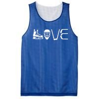 Ice Hockey Player Gift Love Hockey Mesh Reversible Basketball Jersey Tank