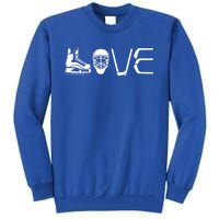 Ice Hockey Player Gift Love Hockey Tall Sweatshirt