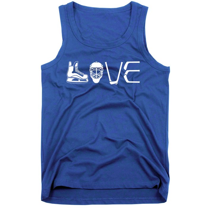 Ice Hockey Player Gift Love Hockey Tank Top