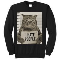 I Hate People Funny Jail Cat Sweatshirt